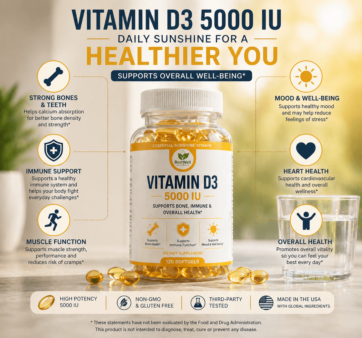 Product benefits and ingredients